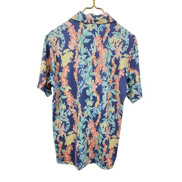 New NWT Bad Birdie Men's Core Golf Polo In Lei'd Print Size Small - Picture 3 of 10